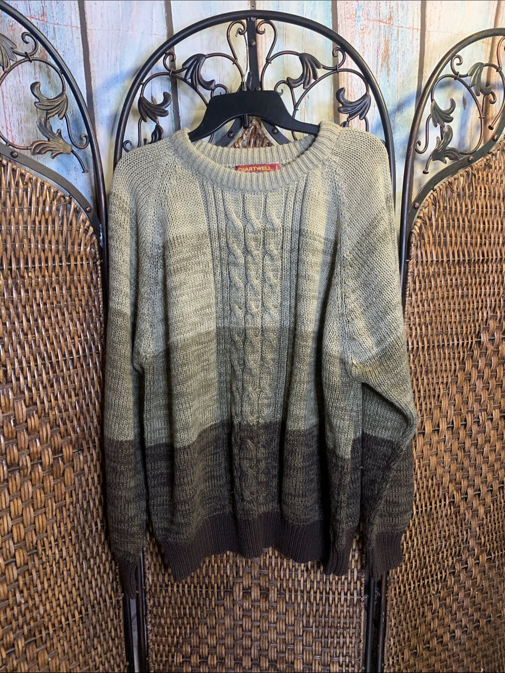 Vintage Chartwell Striped Sweater Size 2X